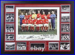 1966 9 Signed England Photograph Framed Display