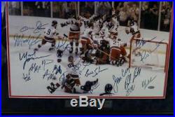 1980 USA Olympic Hockey Team Miracle On Ice Signed Framed 16x20 Photo Coa Pc917