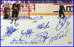 1994 Rangers Stanley Cup Team signed 16x24 photo framed 17 auto Messier Steiner