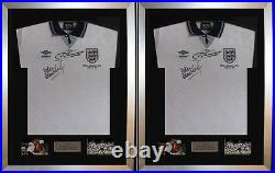 2 X Frame For Signed Football Shirt plus 2x 6 x 4 Landscape photo cutouts