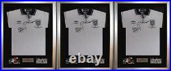 3 X Frame For Signed Football Shirt plus 2x 6 x 4 Landscape photo cutouts