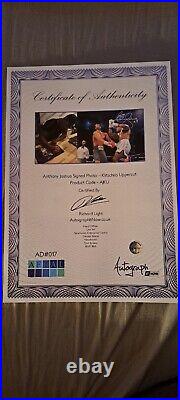 ANTHONY JOSHUA VS KLITCHKO GENUINE SIGNED FRAMED 11x14 PHOTO WITH COA