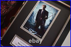 Aaron Eckhart SIGNED FRAMED Photo Autograph 16x12 display Film Dark Knight COA