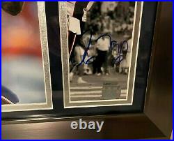 Aaron Hernandez Signed Autographed Cut Custom Framed To 11x14 NEP
