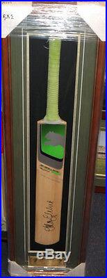 Adam Gilchrist Hand Signed Full Size Puma Cricket Bat Framed + Photo Proof & Coa