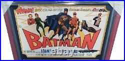 Adam West Burt Ward + 4 Hand Signed Autographed Batman TV 1966 25x34 Framed GA