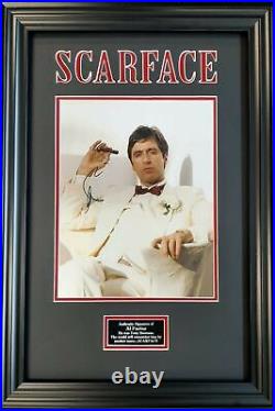 Al Pacino Signed & FRAMED 11X14 Photo Scarface AFTAL COA