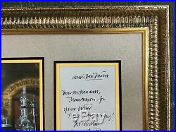 Alan Rickman Hand Written Signed Letter Harry Potter Custom Framed FREE SHIP JSA
