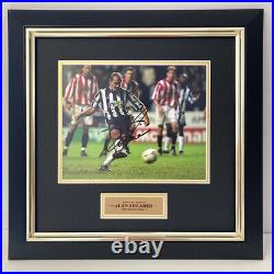 Alan Shearer Signed & Framed 10X8 Photo Newcastle United F. C. England AFTAL COA