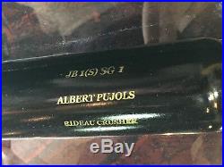 Albert Pujols signed breaking through bat photo framed collage auto UDA COA /105