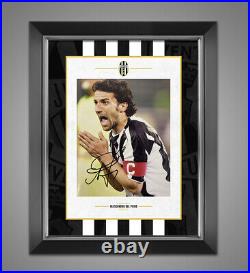 Alessandro Del Piero Signed & Framed 10X8 Photo Juventus ITALY AFTAL COA