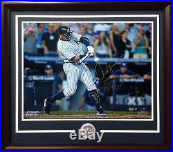 Alex Rodriguez signed 16x20 photo framed Yankees coin auto final HIT Steiner coa