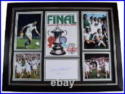 Alvin Martin Signed Autograph framed huge photo display West Ham Utd FA Cup 1980