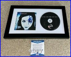 Amy Lee Signed Evanescence Fallen CD Cover Framed Rock Roll Singer Bas