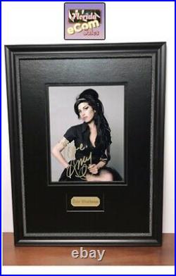 Amy Winehouse Back To Black Autograph Signed Museum Grade Framed Photo COA LOA