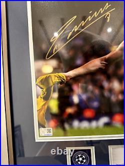 Andres Iniesta Signed & Framed Official Champions League Photo Display