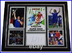 Andy Gray Signed Autograph 16x12 framed photo display Everton ECWC 1985 COA