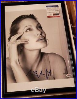 Angelina Jolie signed 12x18 Photo PSA DNA (Framed)