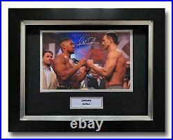 Anthony Joshua Hand Signed Framed Photo Display Boxing Autograph 6