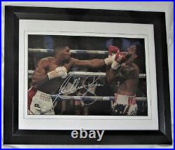 Anthony Joshua Signed Boxing Signed Aftal Dealer #199 12 X 8 Photo Framed