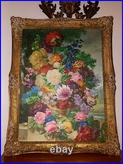 Antique Framed Lithograph Picture after Joseph Nigg signed