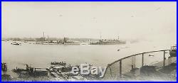 Antique Panorama Silver Photo Chinese China Shanghai Ah Fong Building 1928