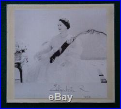Antique Royal Presentation Jarrolds Frame & Facsimile Signed Photo Queen Mother