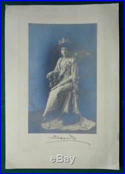Antique Signed Downy Photo Queen Alexandra Royal Frame Crown Connaught Wedding