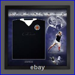 Archie Gemmill Front Signed Scotland Football Shirt Framed Picture Mount Display