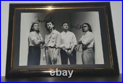 Arctic Monkeys Hand Signed Photo With Coa Whole Band Framed Photo