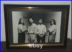 Arctic Monkeys Hand Signed Photo With Coa Whole Band Framed Photo