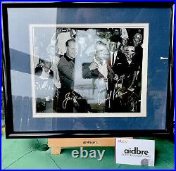 Arnold Palmer & Jack Nicklaus Signed Golf 13.7x11.8 Framed AUTOGRAPHED Photo
