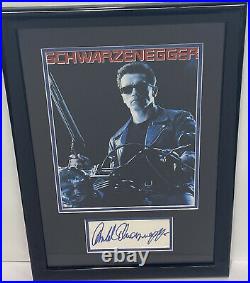 Arnold Schwarzenegger signed autographed Framed Cut Beckett Terminator Sexy