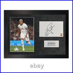 Authentic Hand-signed Richarlison A4 Single Photo Frame With COA