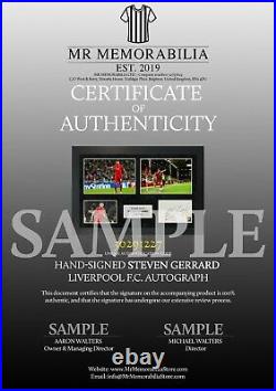 Authentic Hand-signed Virgil van Dijk Liverpool A4 Single Photo Frame With COA