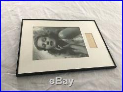 Authentic Rita Hayworth Signed Autograph Cut Framed & Matted Photo