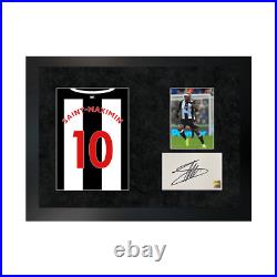 Authentic hand-signed Allan Saint-Maximin & Photo A3 Frame With COA