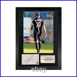 Authentic signed Framed Zlatan Ibrahimovic Blues in Paris A3 Photo Frame