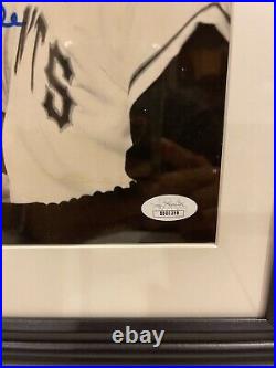 Autographed Mickey Mantle Willie Mays Signed 8x10 Photo Framed HOF MLB JSA LOA