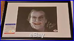 Batman Jack Nicholson The Joker signed 8x10 Photo PSA DNA (Framed)