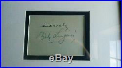 Bela Lugosi Signed Autograph framed vintage photo