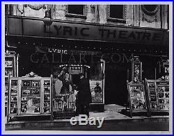 Berenice Abbott Lyric Theatre 1979 Signed Silver Gelatin Framed Coa