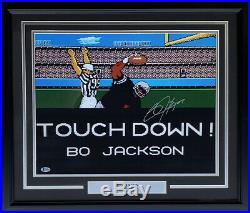 Bo Jackson Signed Framed Tecmo Bowl Touchdown 16x20 Photo Beckett
