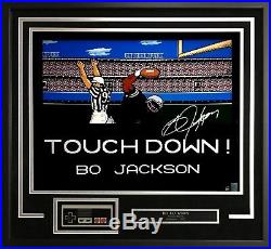 Bo Jackson signed 16x20 tecmo bowl photo controller collage framed auto Steiner