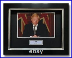 Boris Johnson Hand Signed Framed Photo Display Prime Minister Autograph 1