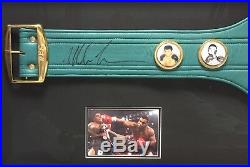 Boxing Legend Mike Tyson Signed WBC Belt Framed With Photo Proof