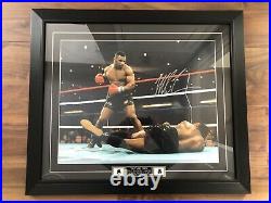 Boxing Mike Tyson Signed Framed 20 X 16 Print
