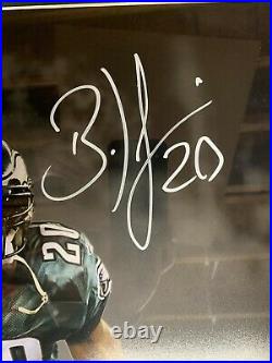 Brian Dawkins Autograph Signed Eagles Smoke Spotlight 16x20 Framed JSA