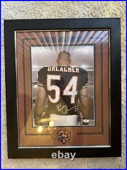 Brian Urlacher Signed Autographed Custom Framed Photo With COA