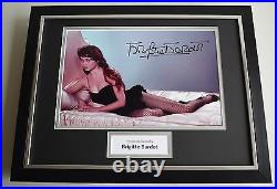 Brigitte Bardot SIGNED FRAMED Photo Autograph 16x12 display Film Model AFTAL COA